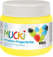 KREUL MUCKI na porcelán, žlutá, 150 ml - Fingerpaints