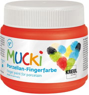 KREUL MUCKI na porcelán, červená, 150 ml - Fingerpaints