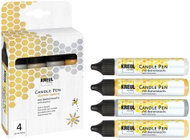 KREUL CANDLE PEN GLAMOUR vosková pera pro malování svíček, 4 ks - Creative Kit