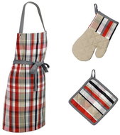 Kela 3-Piece Kitchen Textile Set TABEA checked - Apron