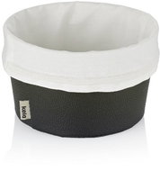 Kela Bread basket Grana PU leather black 11 × 19 cm - Bread Basket