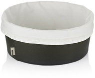 Kela Bread basket Grana PU leather black 11 × 28 cm - Bread Basket