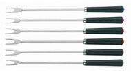 KELA Fondue fork Morena set 6 pcs stainless steel black - Fondue Forks