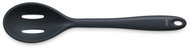 KELA Serving spoon with holes Tom silicone black - Tablespoon
