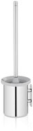 KELA WC set Alor stainless steel 18/10 light grey low wall mounted - Toilet Brush