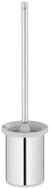 KELA toilet set Alor stainless steel 18/10 light grey low on the floor - Toilet Brush