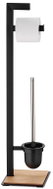 KELA toilet set Oak metal black - Toilet Brush