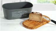 Kesper Bread Storage Box with Cutting Board, Grey - Breadbox