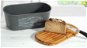 Kesper Úložný box na chlieb s krájacou doskou v jednom, sivý - Chlebník