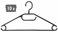 Kesper Hangers, Black, Plastic, 10pcs - Hanger