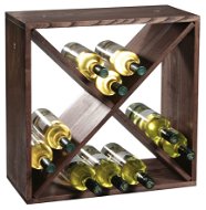 Regál na víno Kesper Stojan na víno z borovice 50 × 50 × 25 cm - Regál na víno