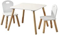 Kesper Children's Table with Two Chairs - White - Children's Furniture