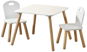 Kesper Children's Table with Two Chairs - White - Children's Furniture