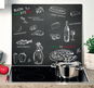 Kesper Multifunktionelle Glasplatte Ristorante-Motiv 56 cm x 50 cm - Schneidebrett