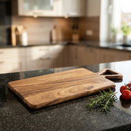 KESPER Cutting board with handle Acacia, height 15 mm, 420 × 230 mm - Cutting Board