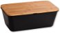 Breadbox Kesper Chlebník s prkénkem, černý, 35 x 13,5 x 20 cm  - Chlebník