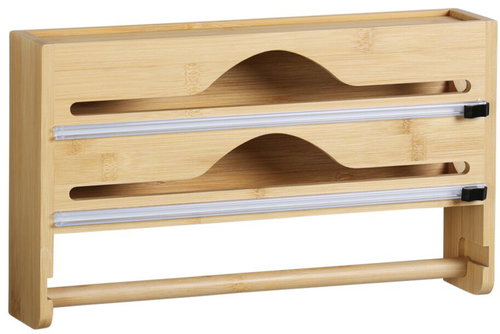 KESPER Kitchen foil tray 36 × 7 × 21 cm, bamboo - Kitchen Roll Holder - Main image