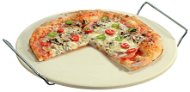 Kesper Pizzastein mit 2 Griffen, Durchmesser 33 cm - Schneidebrett