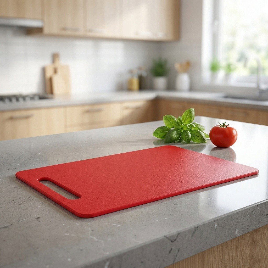 Kesper PVC Vágódeszka, 34×24 cm, piros