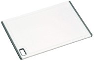 Vágódeszka Kesper Műanyag vágódeszka, fehér, csúszásgátló gumi, 36×25 cm - Krájecí deska