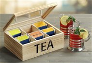 Kesper tea doboz, természetes fa - Rendszerező