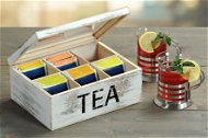 Kesper Tea Box, Wooden White - Organiser