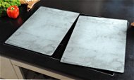 Kesper 2 pcs, Glass Plate, Beron Motif - Chopping Board
