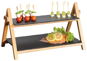 Kesper Bamboo Stand with Slate Boards - Serving Set