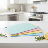 KESPER Cutting boards 4 pcs, 38 × 29 × 0,2 cm, plastic, pastel - Cutting Board
