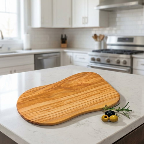 KESPER Cutting and serving board, 30 × 18 × 1,2 cm, olive wood - Cutting Board - Main image
