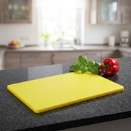 KESPER Prkénko na krájení, 53 × 32,5 × 1,5 cm, plast, žluté - Prkénko