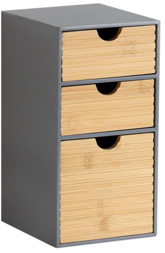 Kesper Organizer with 3 drawers, gray/natural - Organiser - Main image