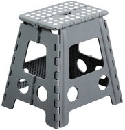 KESPER Folding stool, plastic, light grey/white - Stool