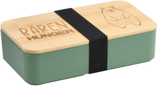 Kesper Lunch box green, bamboo, plastic 18,5 × 10,5 × 5cm - Lunch Box - Main image