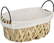 KESPER Wooden bread basket with fabric insert, 110 × 250 × 170 mm - Bread Basket