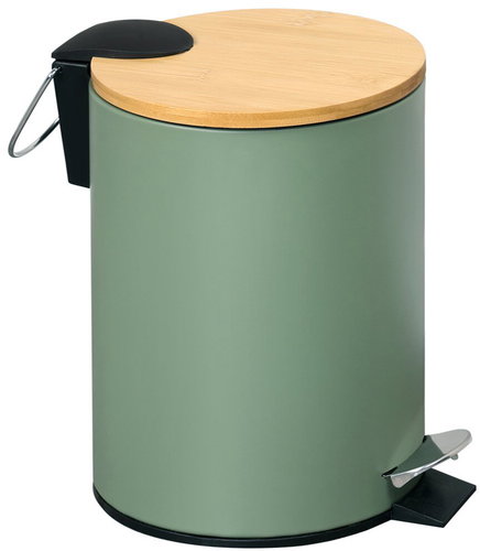 KESPER Cosmetic basket with soft closing 3 l, green - Rubbish Bin - Main image