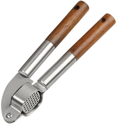KESPER Garlic press 20 cm, acacia/steel - Garlic Press - Main image