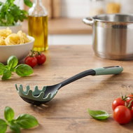 Kesper Pasta scoop with silicone edge 34,5 cm, green - Ladle