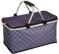 Kesper Shopping basket, thermo, foldable 50 × 29 cm, blue with pattern 19952 - Shopping Basket