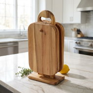 Kesper Stand with boards 6 pcs, acacia wood - Cutting Board