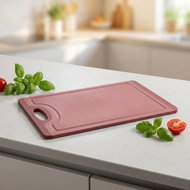 KESPER Cutting board with non-slip coating, height 8 × 295 mm, red - Cutting Board