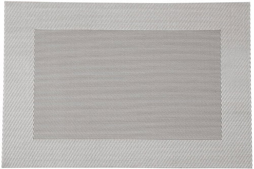 KESPER Placemat, 43 × 29 cm, silver with rim 77673 - Placemat - Main image