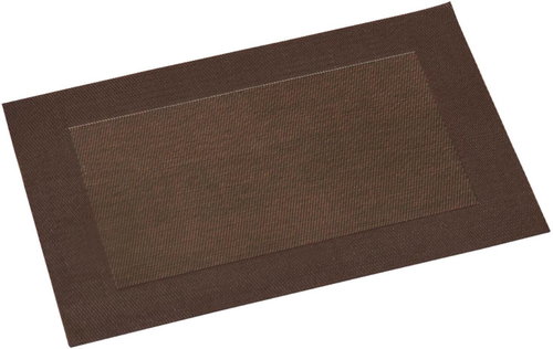 KESPER Placemat, 43 × 29 cm, brown with rim 77674 - Placemat - Main image