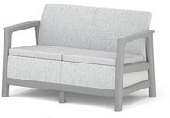 Keter Scandi Linea 2 Seaters Sofa, Ash grey/Storm Grey - Garden Bench