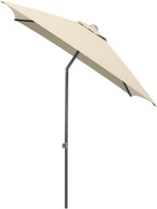KETTLER Easy push parasol 200 × 200 cm, matt anthracite/beige, waterproof - Sun Umbrella