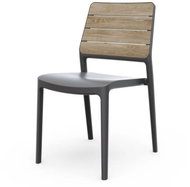 Keter DECO PORTO - ashwood / graphite - Garden Armchair