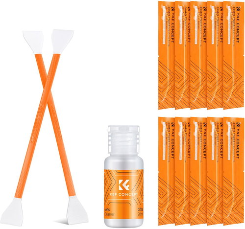 K&F Concept APS-C Sensor Cleaning Set (10 dupla törlőkendő + 20 ml tisztító oldat) - Szett - Fő fotó