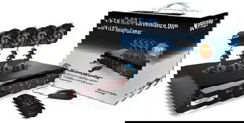 KGUARD 8-channel recorder DVR + 4x color outdoor camera - Camera System - Fő fotó
