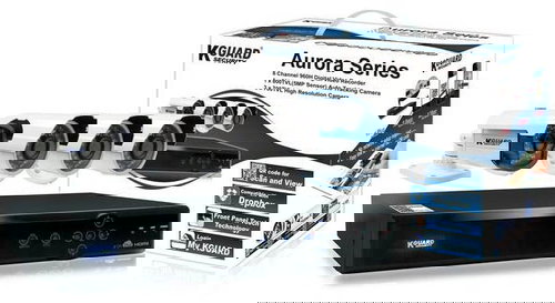 KGUARD 8-Kanal-DVR + 4x Kamera - Kamerasystem - Hauptbild
