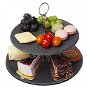Dvoupatrový kamenný talíř na dorty a občerstvení vE-6231 - Plate